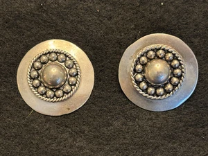 BESCHÄDIGTE RIESIGE MR MEXICO OXIDIERTE STERLING 925 PERLEN KUGEL OHRRINGE *21,6 gm* - Bild 1 von 7