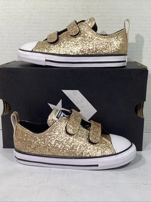 Zapatillas Converse Niño Pequeño Talla 10 EU 26 Dorado/Blanco CTAS 2V OX AJ-1125 Foto 1 de 4