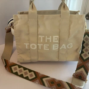 Bolso de Mano Pequeño Beige Usado Boho Correa - Imagen 1 de 8