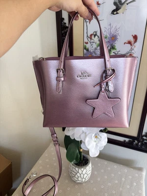 Coach Mollie Tote Bag 25  In metallic pink - Image 1 of 4