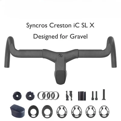 Full Internal Cable Routing Carbon Gravel Road Bicycle Integrated Handlebar  - Image 1 of 4