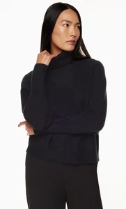 Artizia Wilfred Lux Cashmere Turtleneck in Cashmere Black - Picture 1 of 15