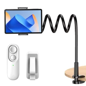 WRQIOO Support Tablette et Page Turner Support Tablettes Col de cygne avec Page Turner - Photo 1/6