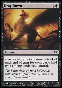 Drag Down x4 4x FOIL (1x Conflux 3x Modern Masters) NEUWERTIG - NM MTG - Bild 1 von 2
