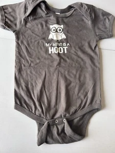 Camiseta My Aunt Is A Hoot Gris Talla 24 M - Imagen 1 de 3