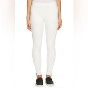 CeCe Damen XS weiß Ponte Leggings Seitenschlitze Active Lounge Freizeit klassisch NEU - Bild 1 von 11