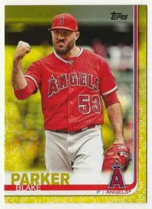 2019 Topps Walgreens Exclusive Yellow Blake Parker #18 Angels Qty - Picture 1 of 2