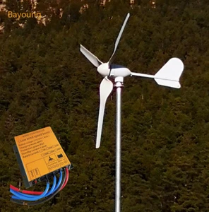 Kit de turbina eólica de 1KW 3 palas 12V 24V 48V generador de energía eólica y controlador MPPT - Imagen 1 de 13