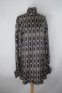 Victoria Beckham Kleid -Seide-schwarz-beige Gr.S 355/2/143 *bitte messen* - Bild 1 von 9