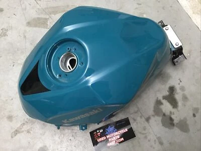 Tanque de gasolina Kawasaki Ex400 18-21 verde azulado 3 millas 51091-5380-68D Foto 1 de 4