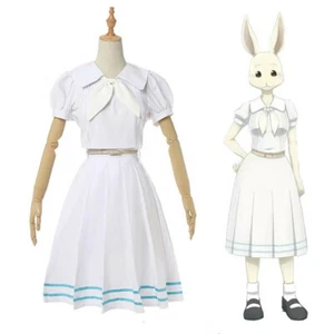 BEASTARS Cherryton Rabbit Haru School Uniform Short Sleeve Dress Cosplay Costume - Picture 1 of 4