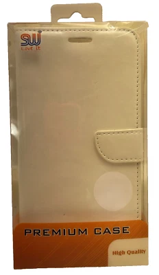 Funda tipo billetera SW Premium para Alcatel OneTouch Fierce XL - blanca Foto 1 de 4