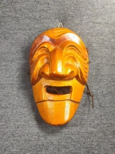 Hahoe koreanische Holz geschnitzte Maske Wandbehang 6" Home Office Dekor Geschenk  - Bild 1 von 9