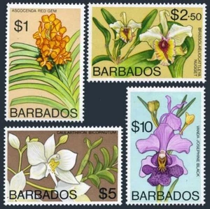 Barbados 408b-411b WMK 373,MNH.Michel 377Y-380Y. Orchids 1975. - Picture 1 of 1