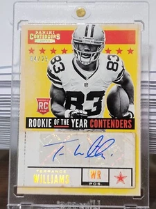 2013 Contenders Terrance Williams Rookie of the Year Auto /25 *Y23 - Picture 1 of 2