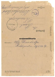 Orig. Feldpost Brief 708.VGD Soldat in Nord Ost Frankreich 1944 - Bild 1 von 3