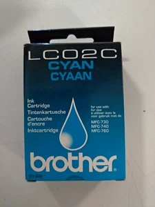4er Set Tintenpatronen BROTHER LC-02 Cyan (2) Schwarz (1) und Gelb (1) Neu - Bild 1 von 3