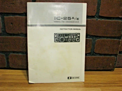 GENUINE ICOM IC-25 A/E 144 MHz FM TRANSCEIVER INSTRUCTION MANUAL - Image 1 of 3