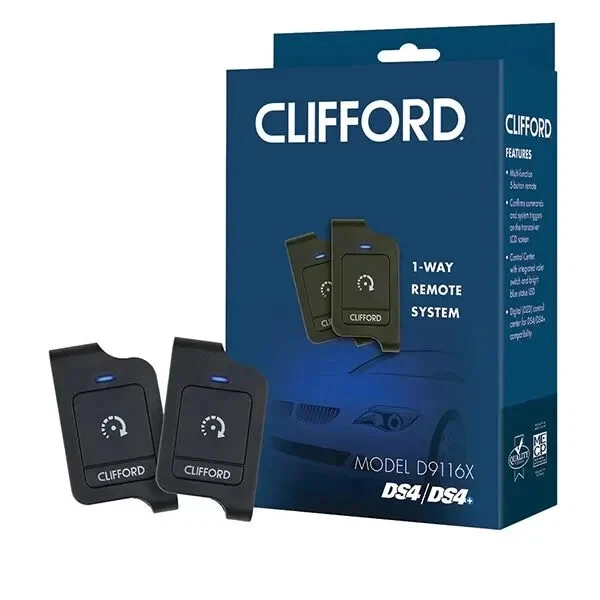 Clifford D9116X 1-Way 1/4-Mile DS3 DS4 Remote Control Kit With Antenna - Image 1 of 1
