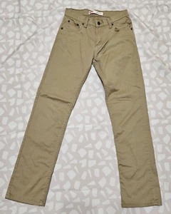 Levis 511 Slim Fit Khaki Pants Teen Size 27x27 - Picture 1 of 4