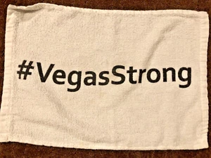 #VegasStrong VEGAS GOLDEN KNIGHTS FIRST GAME INAUGURAL SEASON TOWEL 10/10/17 - Picture 1 of 1