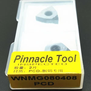 【NEW】2pcs WNMG080408 PCD/ WNMG432 PCD for Aluminum INSERT Diamond carbide bits - Picture 1 of 6