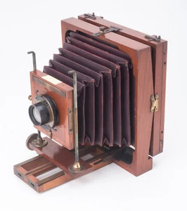 SELTENE 1890er amerikanische optische STERNANSICHT KAMERA Holz 5"" x 8"" mit 1/4 Platte Rückseite - Bild 1 von 12