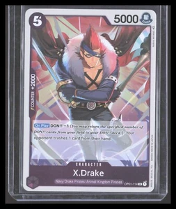 Lámina One Piece TCG X. DRAKE OP01-114 R casi nueva inglesa NOCO - Imagen 1 de 2
