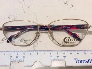 Zeiss Carat 6931 4100 56-15 occhiale vista vintage nuovo metallo donna oro opaco - Foto 1 di 3