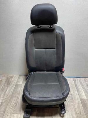 Fits 17 18 NISSAN TITAN XD S Front RH Passenger Manual Seat Black Vinyl/Cloth - Image 1 of 4