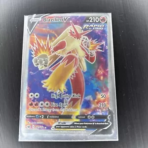 Blaziken V 161/198 Full Art Ultra Rare Chilling Reign Pokemon Card Sword Shield - Picture 1 of 1