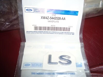 FORD XW4Z-5442528-AA 2000 2001 2002 LINCOLN "LS" DOOR EMBLEM NEW - Image 1 of 2