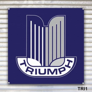 Triumph Automobile Emblem Banner Sign Wall Art - Picture 1 of 3