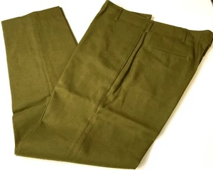 WWII US ARMY INFANTRY M1937 WOOL FIELD TROUSERS-MEDIUM 34 WAIST - Picture 1 of 4