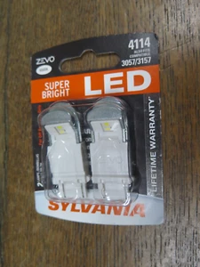 Sylvania Zevo Super Bright White 4114 (3057 3157) LED 12v 0.7W/1.7W -2 Bulbs - Picture 1 of 2