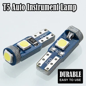 10X T5 Led Bulb Car Lights 3smd 12v License plate Light Canbus Interior Pcb Mini - Picture 1 of 16