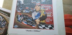 SAM BASS PRINT "THANKS A MILLION" MARK MARTIN VIAGRA 2002 25' X 28' - Picture 1 of 3