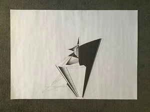 Rare Zaha Hadid Print Azabu Jyuban High Perspective Tokyo London Studio 1987-88 - Picture 1 of 15