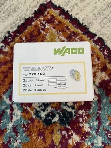 WAGO 773-162 Push-Wire connectors for Junction Boxes, 2 Connectors (100 PK) - Picture 1 of 6