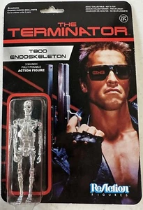 T-800 ENDOSKELETON GUN METAL The Terminator 3.75" Reaction Retro Figure 2014 C8 - Picture 1 of 2