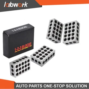 Labwork 2 Matched Pair 1-2-3 Blocks 23 Holes .0002" Machinist 123 Precision - Picture 1 of 14