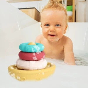 Badespielzeug Baby Badewannenspielzeug Set Kinder Frühpädagogischen Stapelturm - Bild 1 von 5