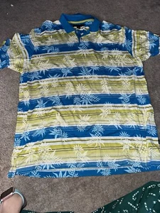Tommy Bahama Polo Shirt Adult XL Blue Short Sleeve  Men’s 18 Golf - Picture 1 of 4