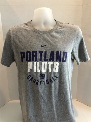 University Portland Pilots Basketball T Shirt Nike Adult Size Small NCAA Cover