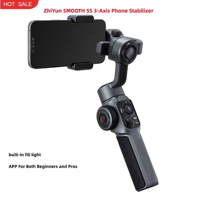 3-Axis Phone Stabilizer Gimbal for Huawei Samsung ZhiYun SMOOTH 5S (Gray) - Image 1 of 4