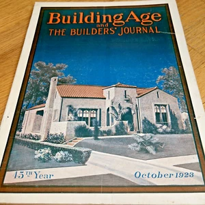 Oct 1923 BUILDING AGE & BUILDERS JOURNAL Japan Reconstruction /ASBESTOS ADS - Picture 1 of 22