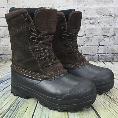 LaCrosse Pine Top Boots Men’s 8 Brown Leather 11” Mid-Calf Insulated Outdoor - Image 1 of 4
