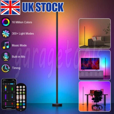 RGB LED Floor Light Corner Stand Mood Lamp Minimalist Remote Colour Changing APP - Image 1 of 4