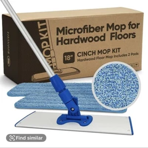 Cinch Microfiber Mop for Hardwood, Tile, Vinyl & Smooth Floors - Picture 1 of 4