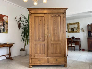 Bauernschrank Gründerzeit Hallenschrank Kasten Antiquität Kleiderschrank G1658 - Bild 1 von 15